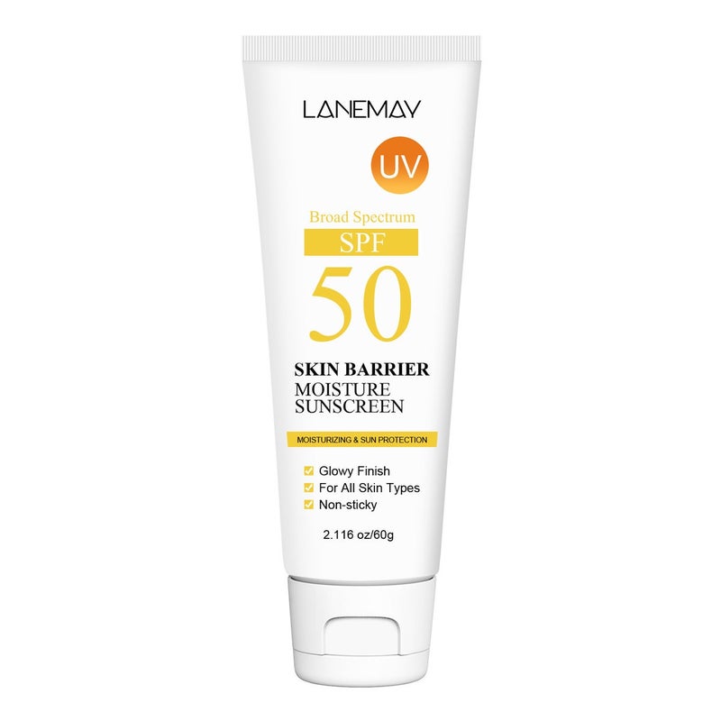 LANEMAY Skin Barrier Moisturizing Protective Cream SPF50, 60g, All-Spectrum  Nourishment - Image 5