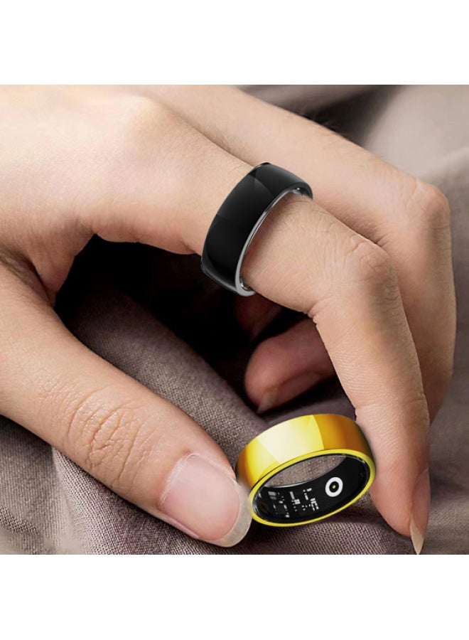 حلقة ذكية R09 للتحكم عن بعد في التصوير الفوتوغرافي ومراقبة الصحة - اللون: أسود 20 # 【القطر الداخلي 19. مم】 سلك شحن - Image 3