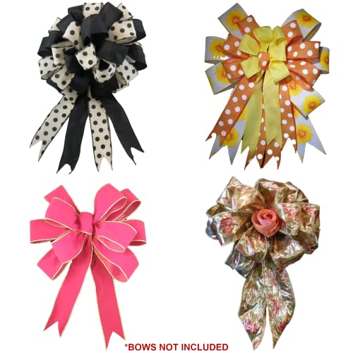 E-Z Bowz Design Pro Bow Maker - Easy Ribbon Bowmaker Gift Large Bow Maker - Perfect for Christmas Decor Wreaths and Hair Bows - Image 5
