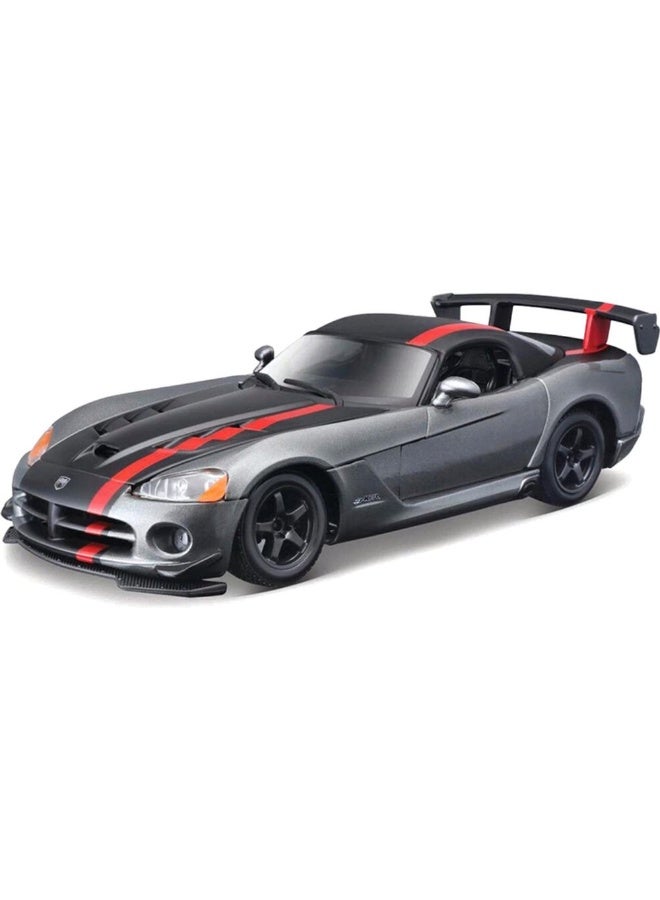 Bburago Dodge Viper Srt 10 Acr Die-Cast Car (1:24, Grey/Red) - Image 2