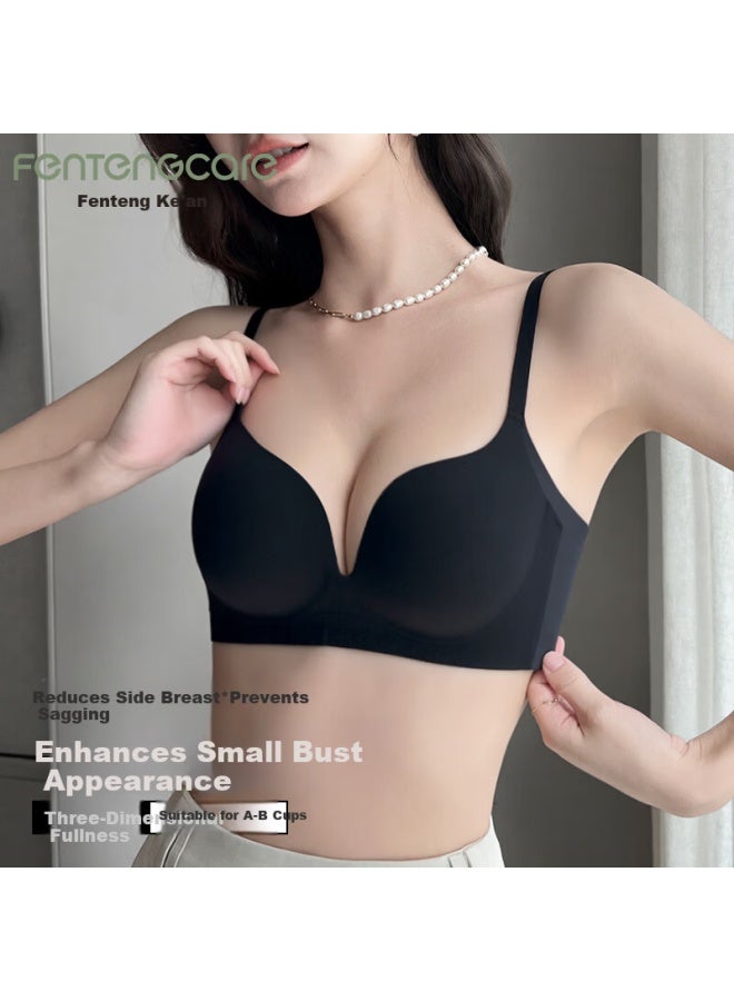 Fentengcare One-piece Lift Side Gather Wireless Seamless Bra For Small Bust Enhancement And Side Breast Adjustment Women - Image 3