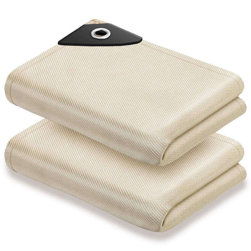 SecuCaptain Welding Blanket Fire Resistant Large 2 Pack 4x6ft Fiberglass Flame Retardant Fabric 1022 F High Temp Heat Shield Blankets Insulation Mat for Soldering Grill Industrial Smoker Camping - Image 3