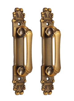 KASTWAVE European Style Antique Zinc Alloy Door Handles - 2Pcs/Set Cabinet Hardware Accessory for Most Doors, Cabinets, Drawers, and Wardrobes  - Image 1