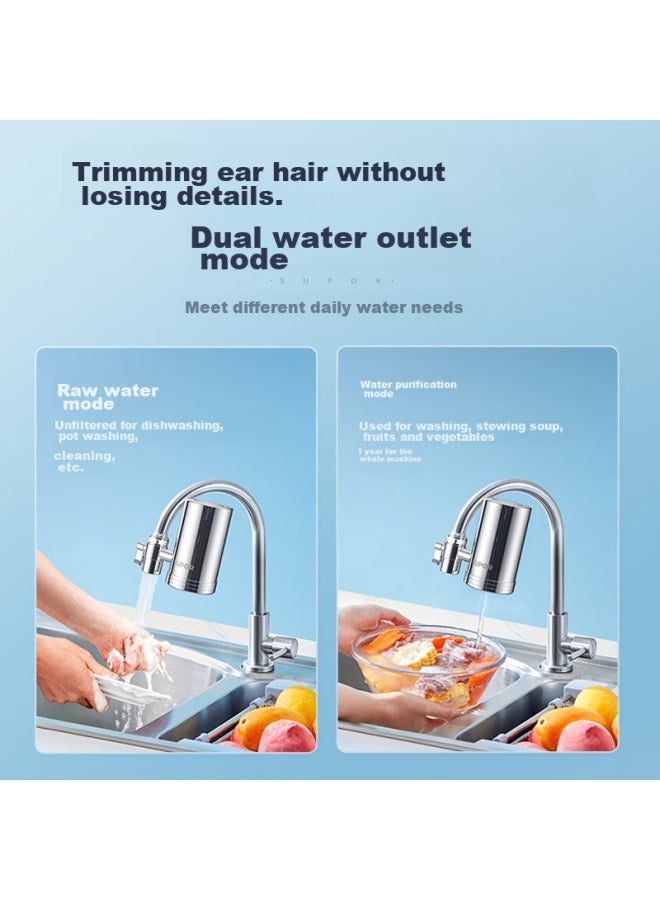 Supor Water Purifier Faucet, Household Kitchen Tap Water Filter, Water Purification Machine, Filter Cartridge, Visible Stainless Steel, One Machine With Six Cartridges Set, C19 - Image 5