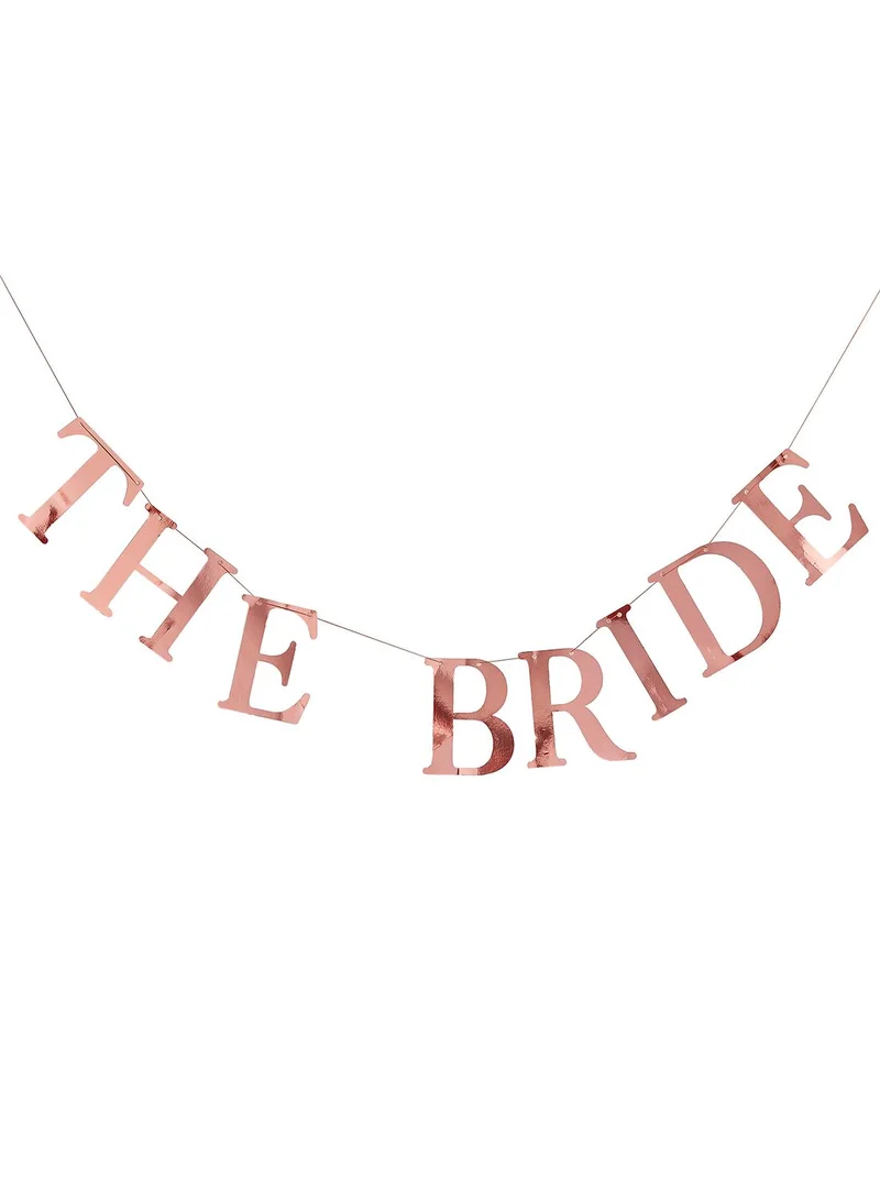 Ginger Ray Rose Gold The Bride Peg Bunting