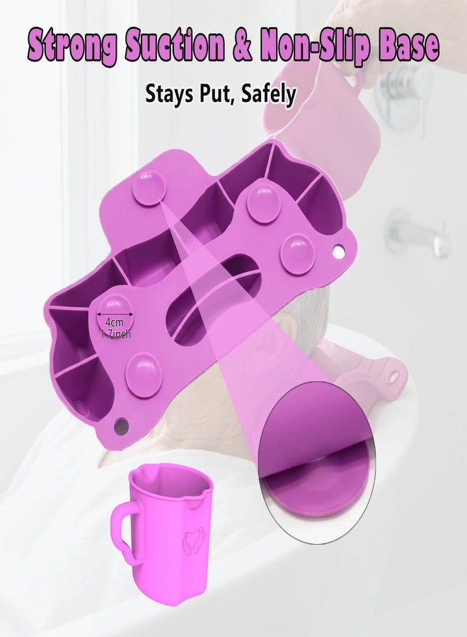 Cinlitek Portable Shampoo Bowl，Soft Silicone Hair Washing Basin with Neck-Floating Support for Kids, Elderly, Pregnant Women & Mobility Impaired, Ideal for Home Bathroom, Salon & Care Facilities - Image 5