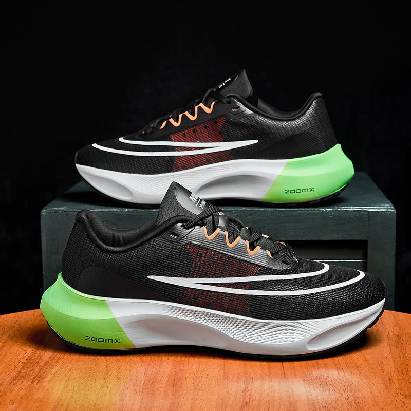 Generic Summer Korean Casual Sneakers Plus Size Fashion black green 