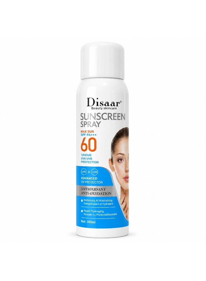 Beauty Skincare Sunscreen Spray max sun SPF+++ 60, 12 Hour uva uvb Protection