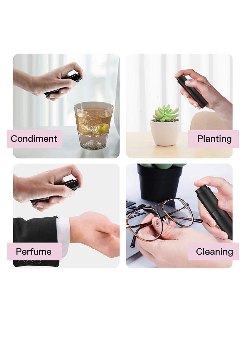 KASTWAVE Travel Perfume Atomizer Refillable, Mini Cologne Spray Bottle Empty, Small Aftershave Sprayer for Liquid Dispenser 5PCS 8ml (Five Colors) - Image 4