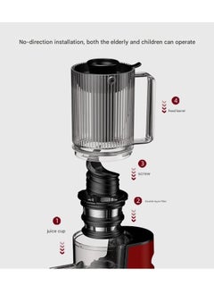 SAVTM Slow Juicer 250W | 200ml Capacity | High-Performance Juicer | ABS + PC Material | 55 RPM | Continuous Operation for Up to 10 Minutes  - Image 5