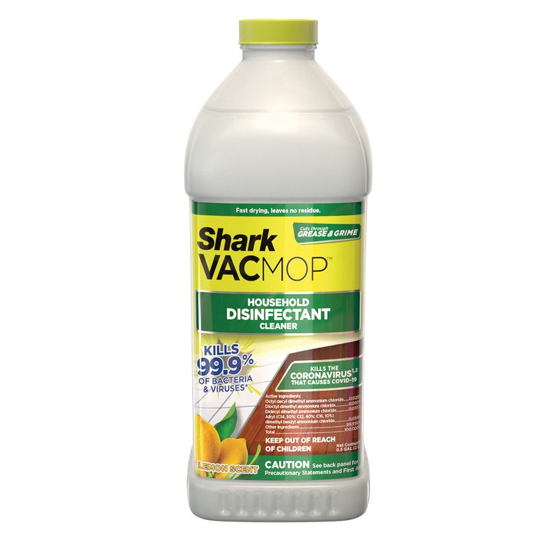 Shark عبوة إعادة تعبئة منظف معقم منزلي من شارك VACMOP سعة 2 لتر، متوافق مع VM252 و VM180، ينظف ويعقم الأرضيات المغلقة المنتهية، الحجر، اللامينيت والبلاط، برائحة الليمون، VCD60 - Image 1