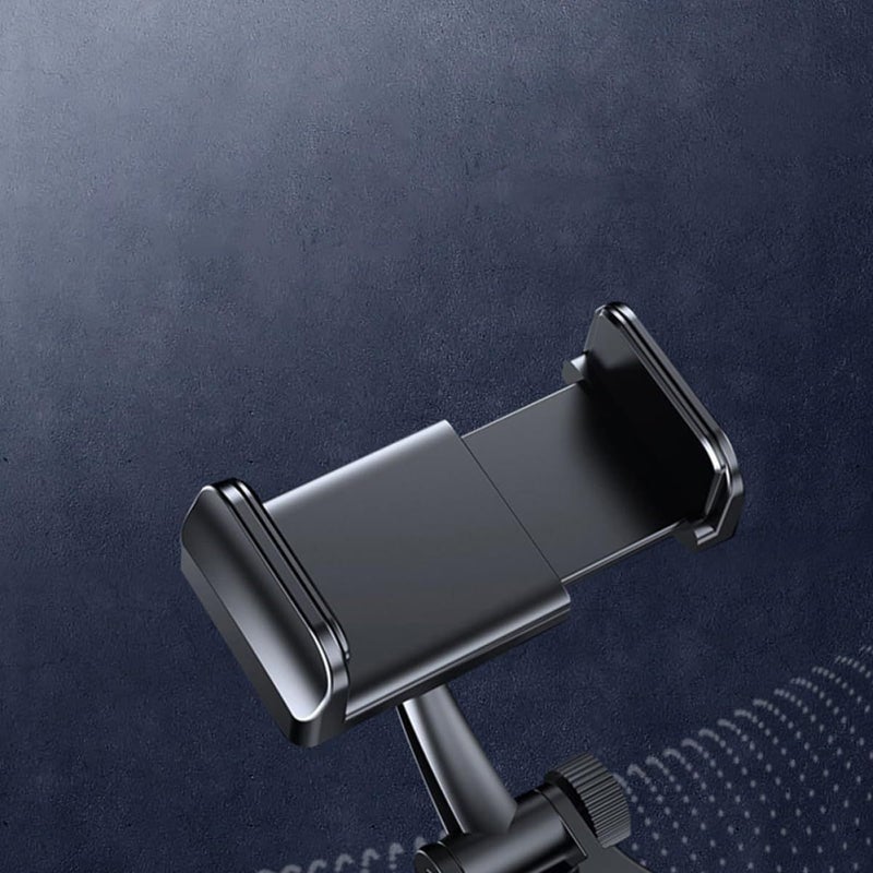 SHINEOFI 1 Piece Car Rearview Mirror Phone Holder Clip Durable Stable Mount For Smartphones Auto Navigator Stand Universal Black - Image 5