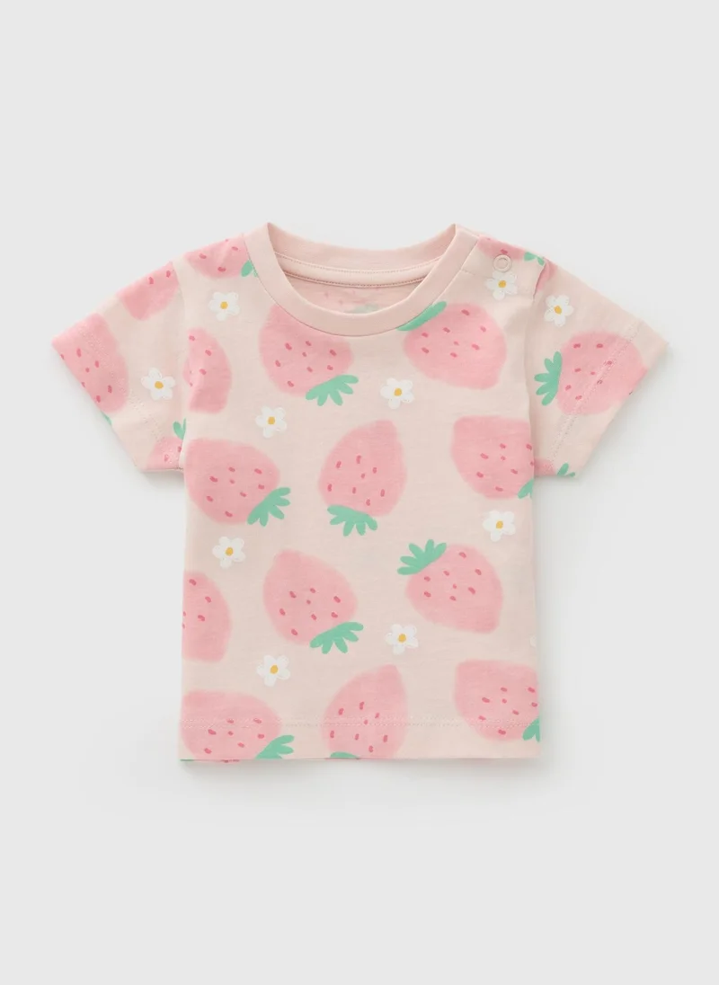 Matalan Baby Pink Strawberry T-Shirt