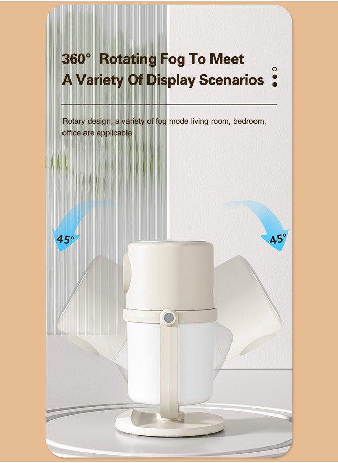 DMG TECH White Humidifier 280ML Air Humidifier 360° Rotating Nozzle Can Be Timed for Home, Office, Etc  - Image 5