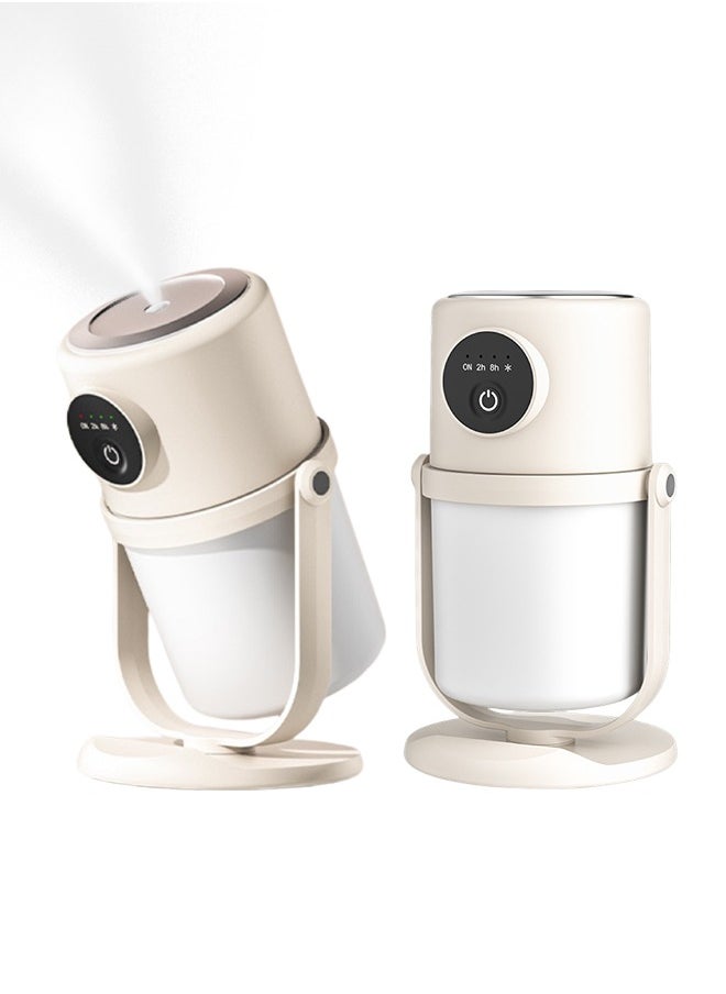 DMG TECH White Humidifier 280ML Air Humidifier 360° Rotating Nozzle Can Be Timed for Home, Office, Etc  - Image 1