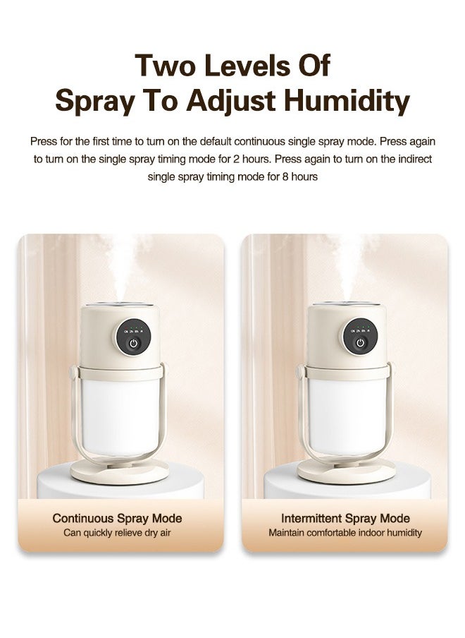 DMG TECH - White Humidifier 280ML Air Humidifier 360° Rotating Nozzle Can Be Timed for Home, Office, Etc - Image 1