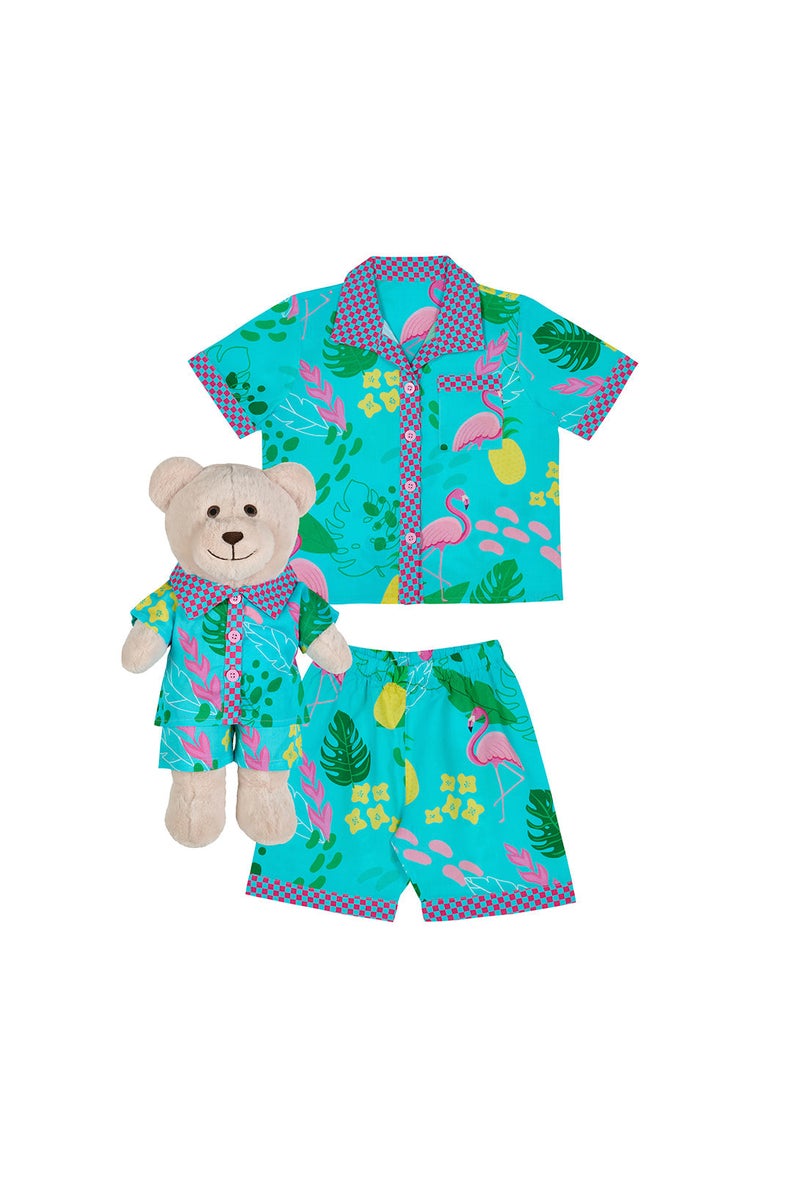 Luna Mia 'Felicia' Pyjama Set With Matching Teddy Bear - Image 5