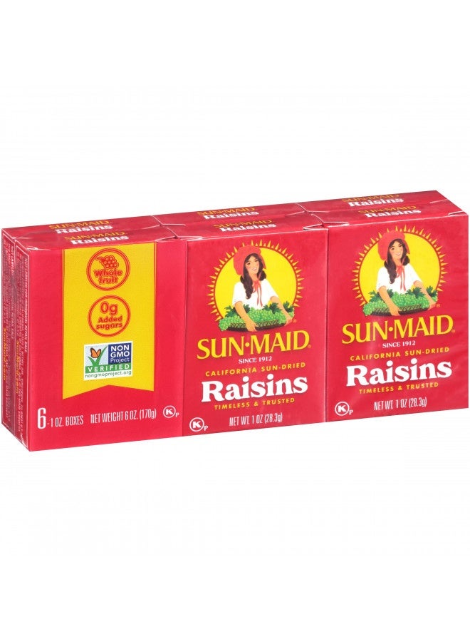 Sun Maid Raisins Mini Boxes-Natural California-1 Oz-6 Count-2 Pack - Image 2