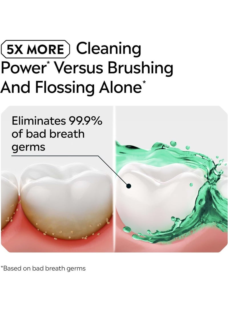 Listerine Freshburst Antiseptic Mouthwash for Bad Breath, Plaque, & Gingivitis, 500 mL x 2 - Image 5