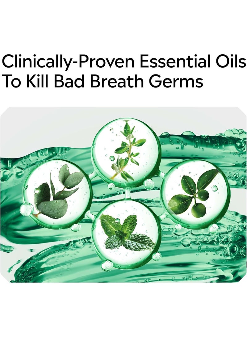 Listerine Freshburst Antiseptic Mouthwash for Bad Breath, Plaque, & Gingivitis, 500 mL x 2 - Image 3