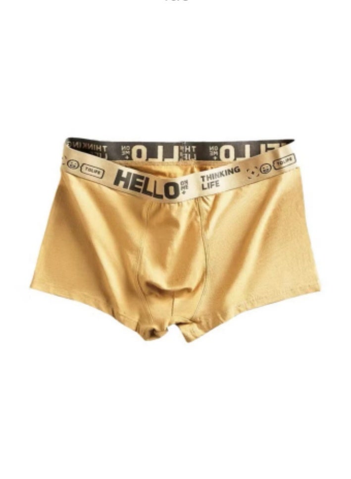 HELLO 5-piece set of high elasticity low waist flat angle underwear, breathable cotton moisture wicking and fashionable men's underwear - Image 4