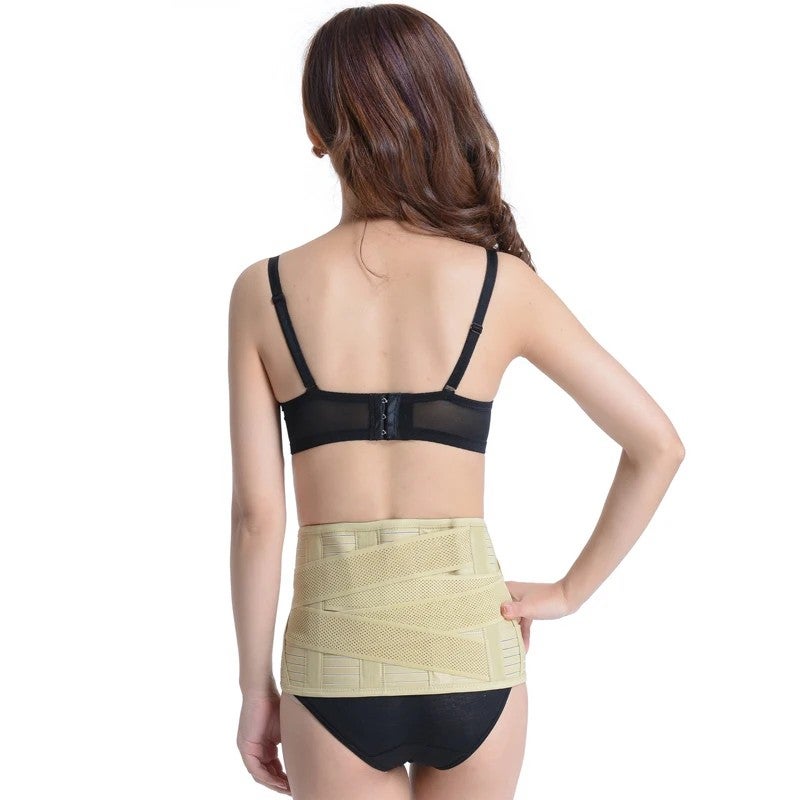Bluejw Body Shaper Double Compression Waist Trimmers Slimming Belts - Tummy Control Waist Trainer & Supporting Belt - Image 4