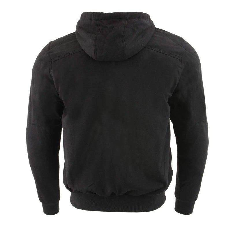 Milwaukee Leather Men's Streetguard Riding Hoodie - Aramid Reinforced with CE Shoulder and Elbow Armor - Large Black - Image 5