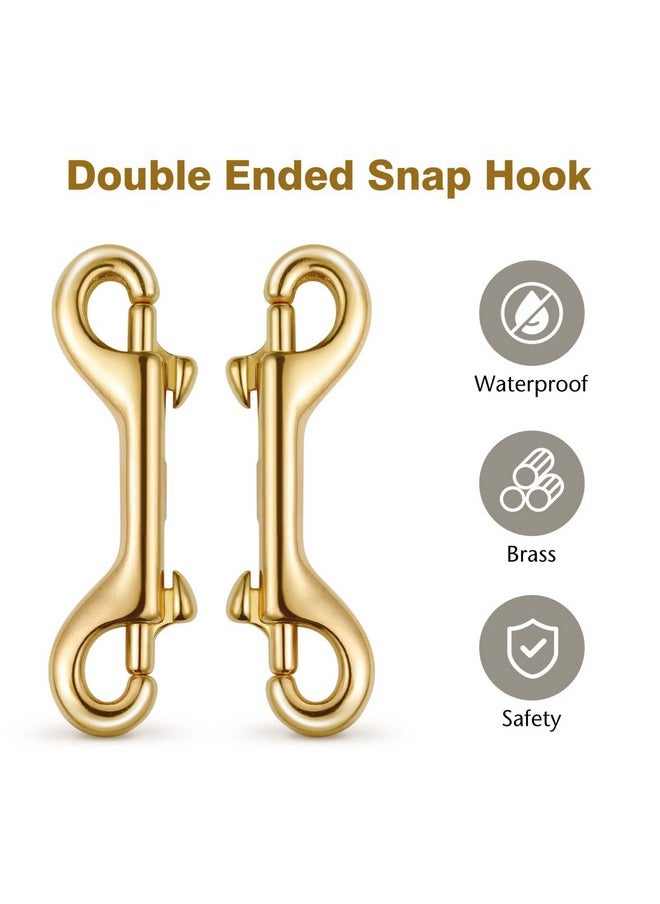 UKCOCO 2 Pack Scuba Diving Double Ended Brass Trigger Clips Snap Hook for Bag Key Keychain Luggage Strap 90mm - pzsku/ZD312D8B8E5C1481079CFZ/45/_/1740983035/00622855-fccc-43ba-99c7-d1b040821a54