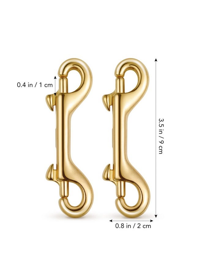 UKCOCO 2 Pack Scuba Diving Double Ended Brass Trigger Clips Snap Hook for Bag Key Keychain Luggage Strap 90mm - pzsku/ZD312D8B8E5C1481079CFZ/45/_/1740983037/4f327840-28ea-45ef-a4f6-44fdb5edc39e