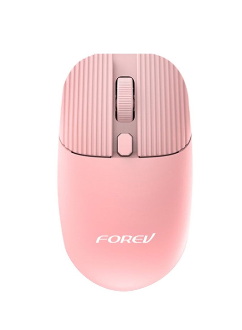 Forev FV-198 Wireless Mouse – 2.4Ghz 1600DPI 4 Buttons -10m Range | Pink - Image 1