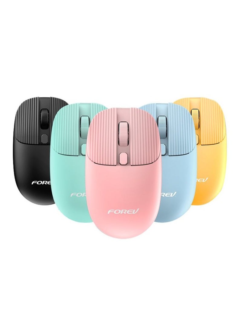 Forev FV-198 Wireless Mouse – 2.4Ghz 1600DPI 4 Buttons -10m Range | Pink - Image 2