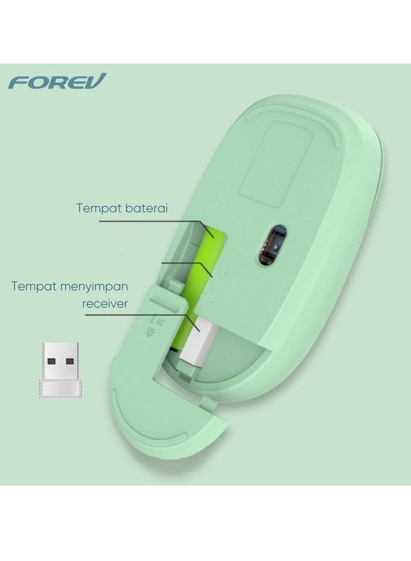 Forev FV-198 Wireless Mouse – 2.4Ghz 1600DPI 4 Buttons -10m Range | Pink - Image 5