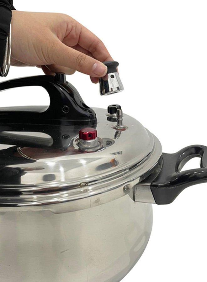 السنيدي مقبض علوي قدر ضغط ستانلس ستيل، اسود، مقاس 4 لتر - Image 5