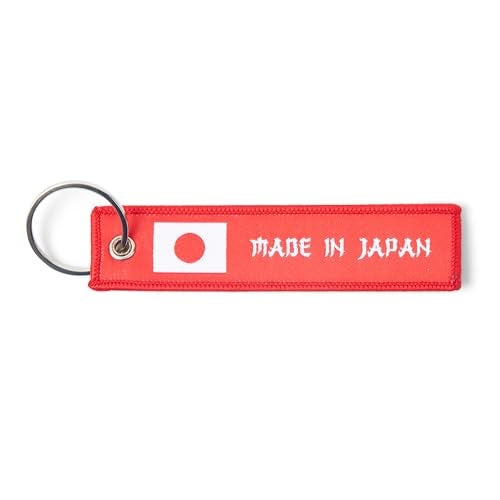 Great 1 Japanese Flag Made In Japan Keychain Tag with Key Ring - Keys, Cars, Motorcycles, Gifts - EDC - Image 3