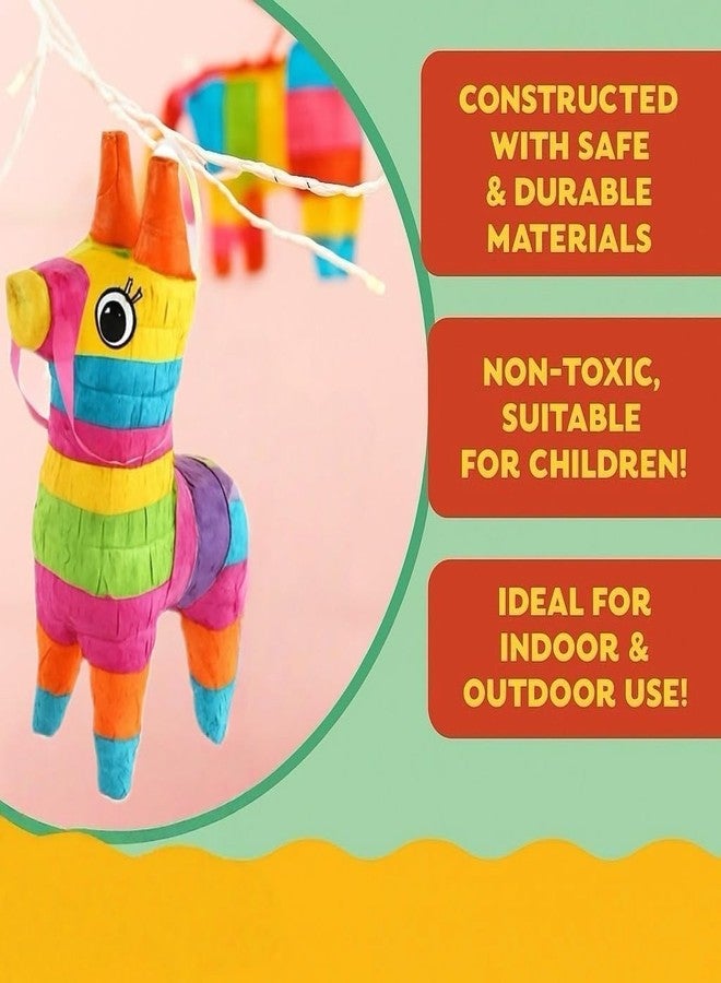 GIFTEXPRESS 8 Pack Mini Donkey Cactus Piñatas -Cinco De Mayo, Rainbow Party Fiestas, Taco, Llama Birthday, Carnival, Classroom & Table Centerpiece Party Favors - Image 4