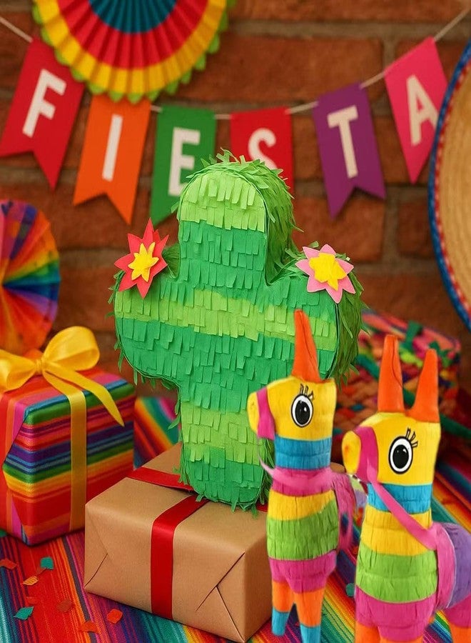 GIFTEXPRESS 8 Pack Mini Donkey Cactus Piñatas -Cinco De Mayo, Rainbow Party Fiestas, Taco, Llama Birthday, Carnival, Classroom & Table Centerpiece Party Favors - Image 5