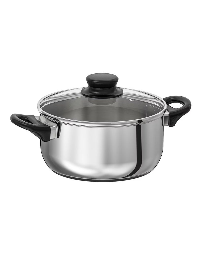 Pot with lid black 5 l - Image 2