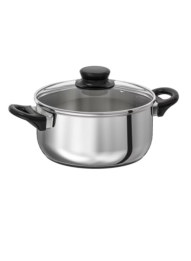 Pot with lid black 5 l - Image 3