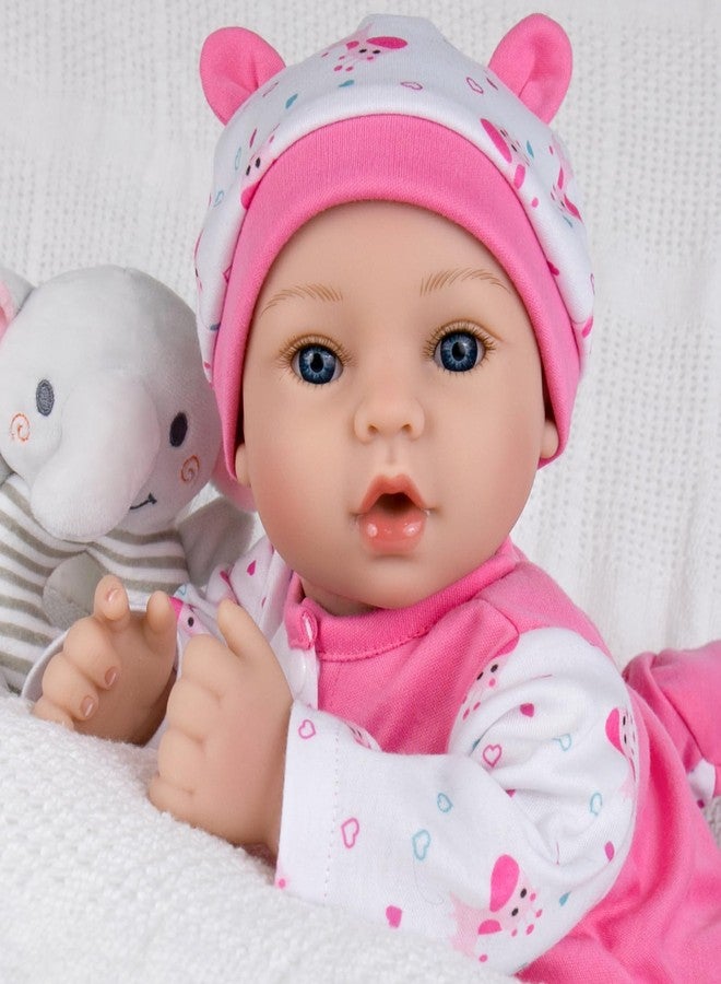 Aori Reborn Baby Dolls 18 Inch Lifelike Adorable Newborn Girl with Pink Clothing Set for Kids Perfect for Holidays and Birthdays - Image 2