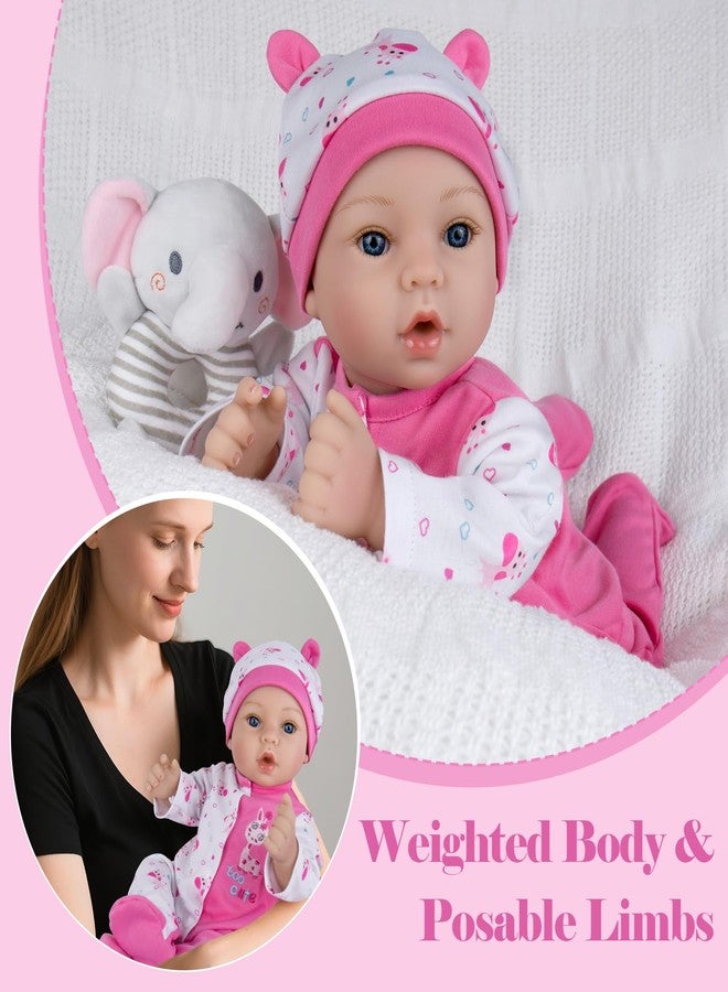 Aori Reborn Baby Dolls 18 Inch Lifelike Adorable Newborn Girl with Pink Clothing Set for Kids Perfect for Holidays and Birthdays - Image 4