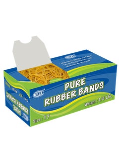 FIS 10 Boxes FIS Pure Rubber Bands, Size 17 Yellow - FSRB17  - Image 2