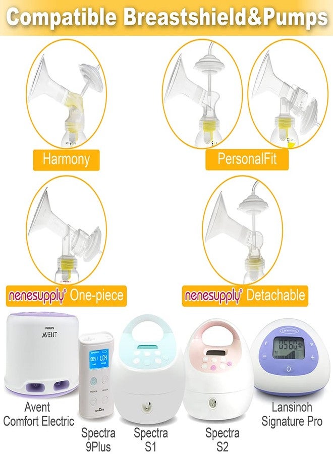 Nenesupply Long Stem Backflow Protector Use Medela Pump Parts Breastshield on Spectra S1 S2 and 9 Plus Breastpumps. Not Original Spectra Pump Parts Inc 2 Long Backflow Protectors - Image 3
