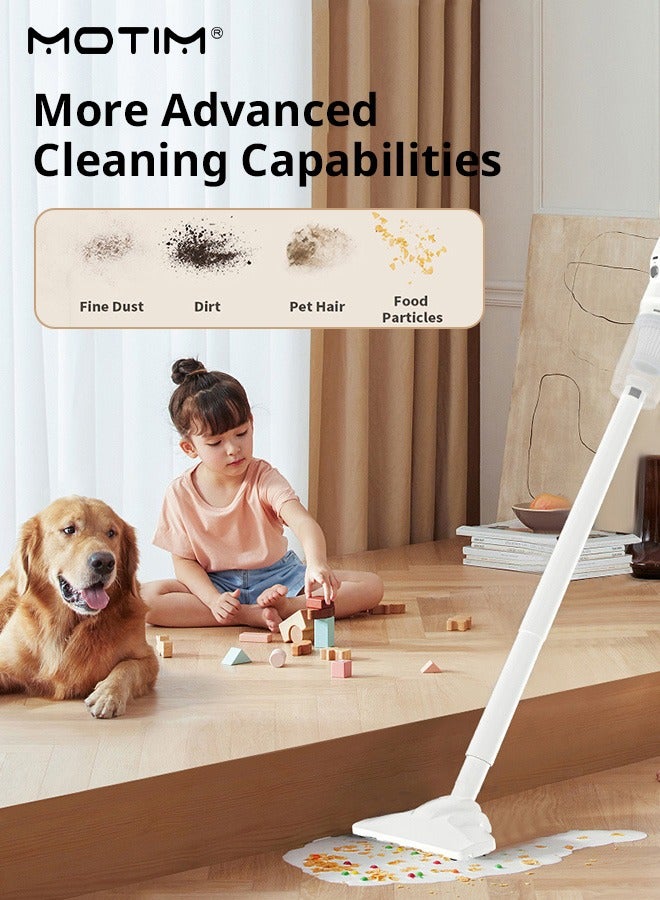 Portable Handheld Vacuum Cleaner 2 in 1, Lightweight Cordless Stick Cleaner, 150w 50000Pa Strong Suction, 0.5L Dust Cup, Quiet Suction, Central Filtration System for Carpets, Hard Floors, Stairs and Hair