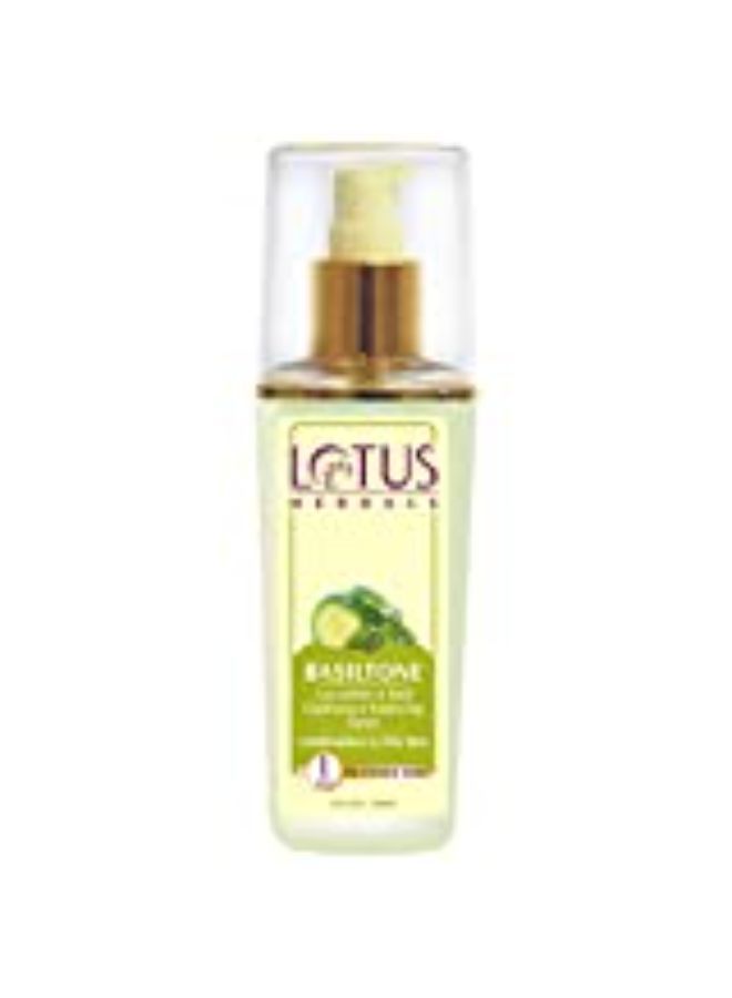 LOTUS HERBALS Basiltone Cucumber & Basil Clarifying & Balancing Toner | 100 Ml  - Image 3