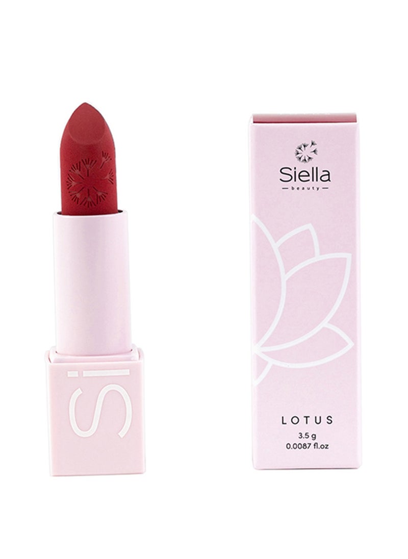 Siella Beauty Lotus Flower Power Matte Lipstick Upto 10hr Long Lasting Lipstick Made In Italy  - Image 2