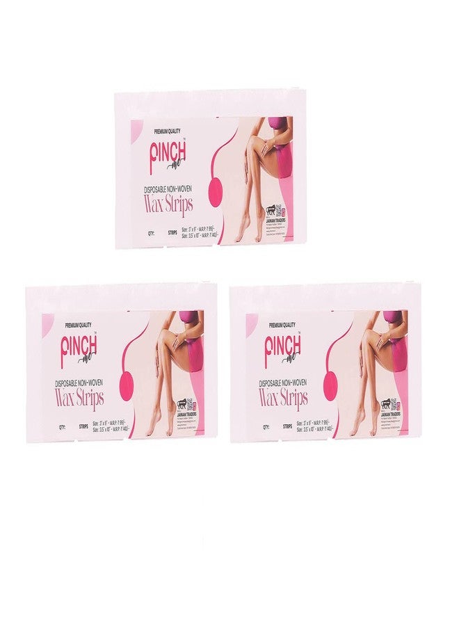 Pinch Me Disposable Non-Woven Wax Strips for Hair Removal. (Pack of 3(135 Strips) 3" x 9") - Image 1