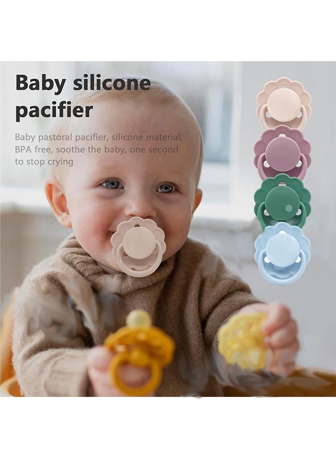 2 Pieces Portable Natural Latex Pacifier,Baby 0-12 Months - Image 2
