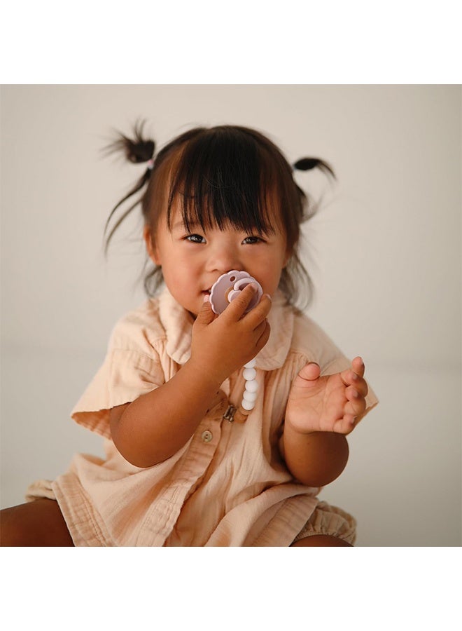 2 Pieces Portable Natural Latex Pacifier,Baby 0-12 Months - Image 3