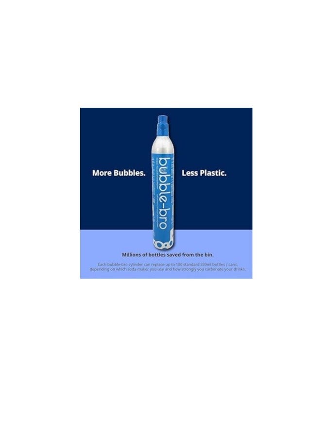bubble-bro 60L CO2 Cylinder [3-PACK] - Compatible with Soda Makers - Image 2