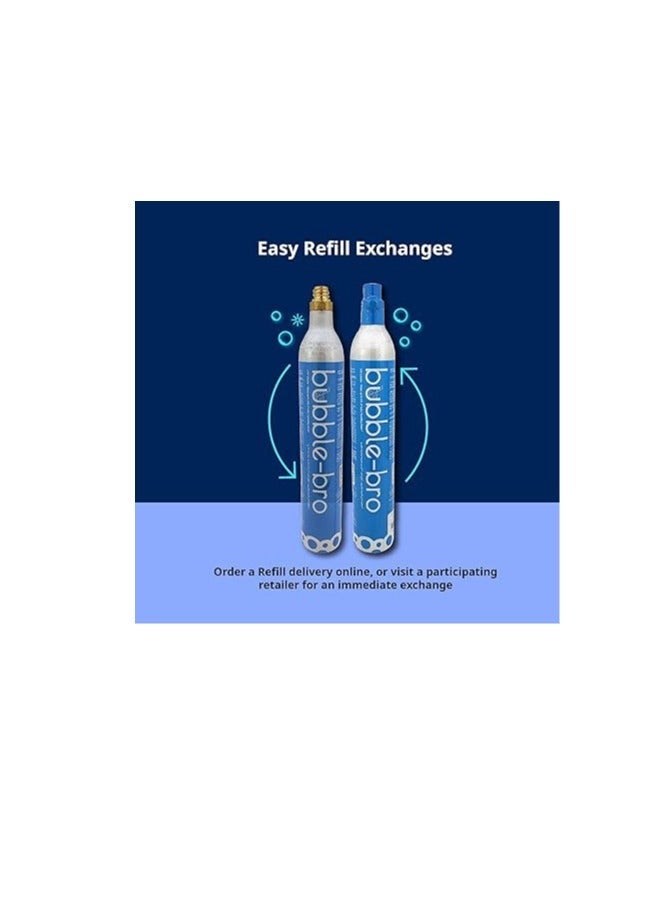 bubble-bro 60L CO2 Cylinder [3-PACK] - Compatible with Soda Makers - Image 3